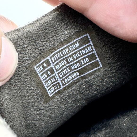 Fitflop LOAFF Suede Clog Slippers Casual Shoes In Bungee Cord Brown Sz 6 Lounge - Picture 9 of 11